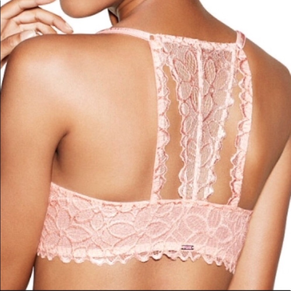 COQUETTE WHIMSY PINK LACY FAIRY FESTIVAL BRA